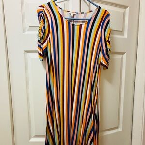 Multicolor Striped Dress